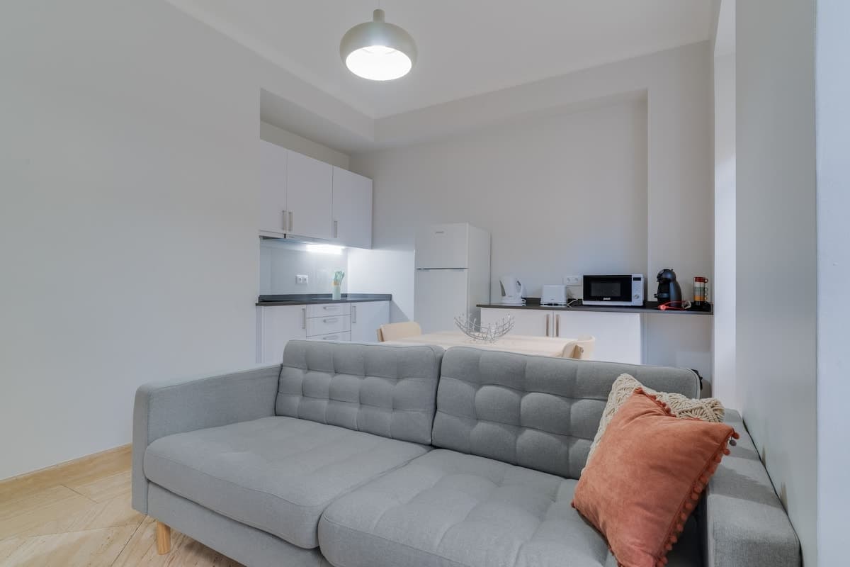 Living Room with open kitchen