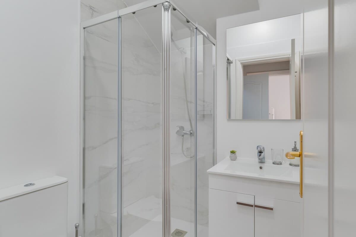 Bathroom with a shower